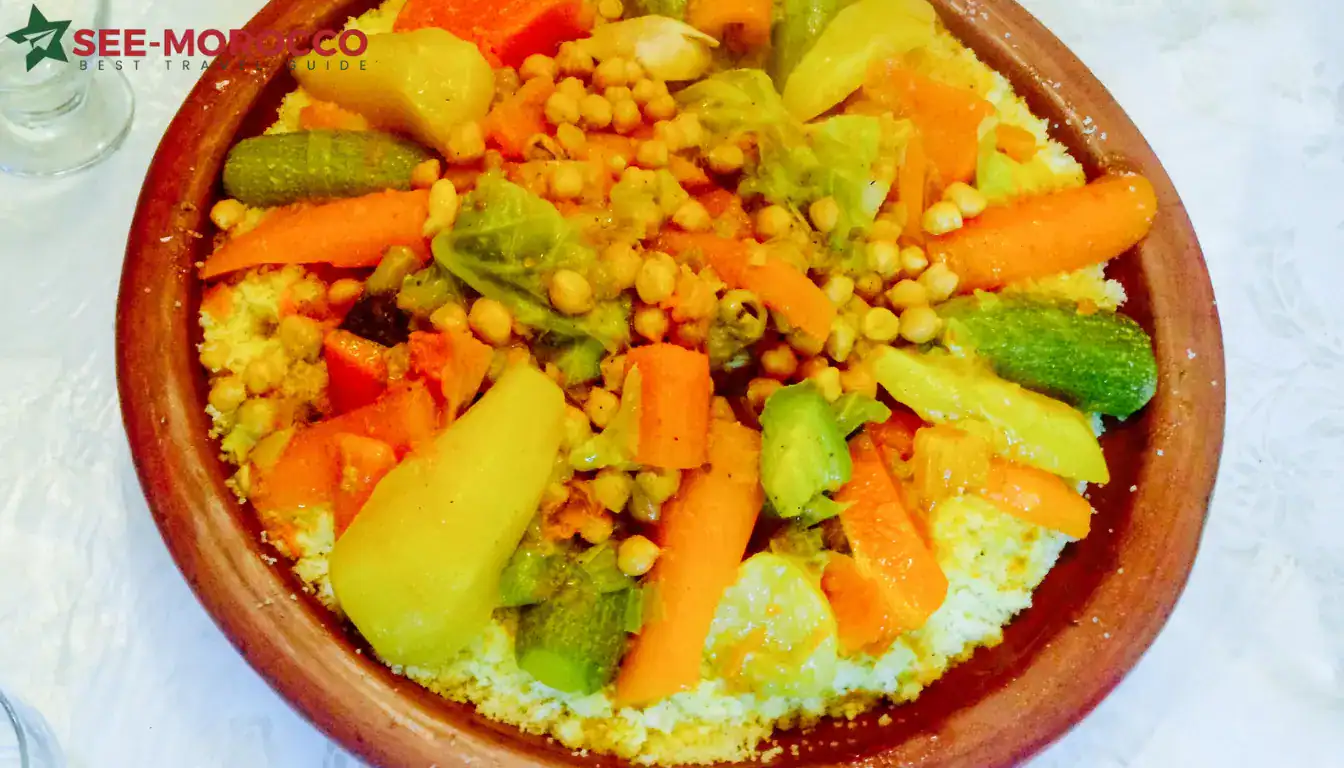 Traditional Moroccan couscoussier two-piece steamer pot used for cooking couscous