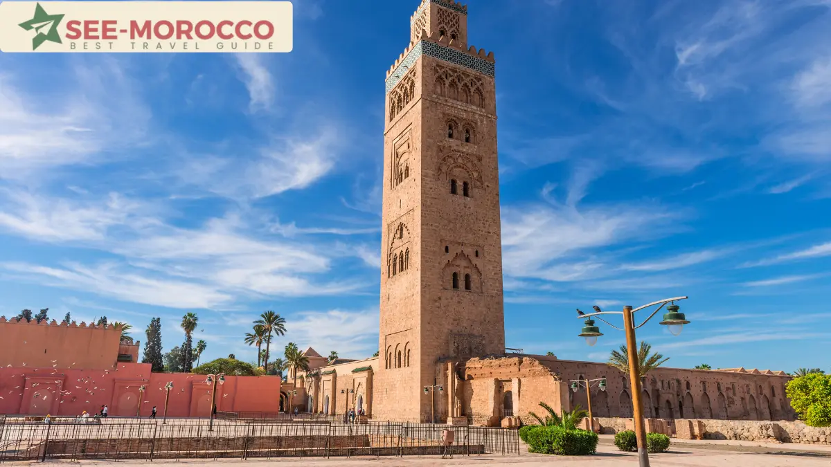 The Koutoubia Mosque minaret in Marrakech Morocco