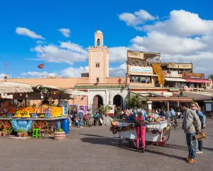 10 days in Morocco starting point Jemaa el-Fna Marrakech
