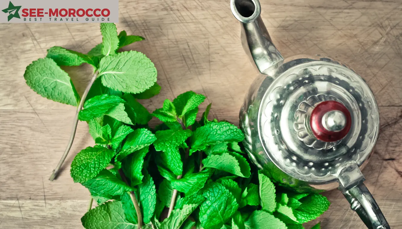 Moroccan tea preparation