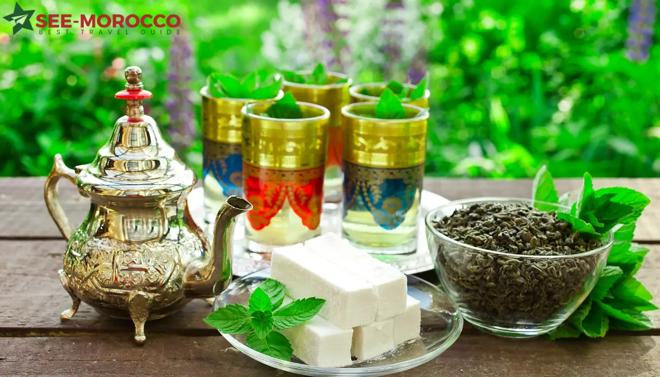 moroccan tea preparation