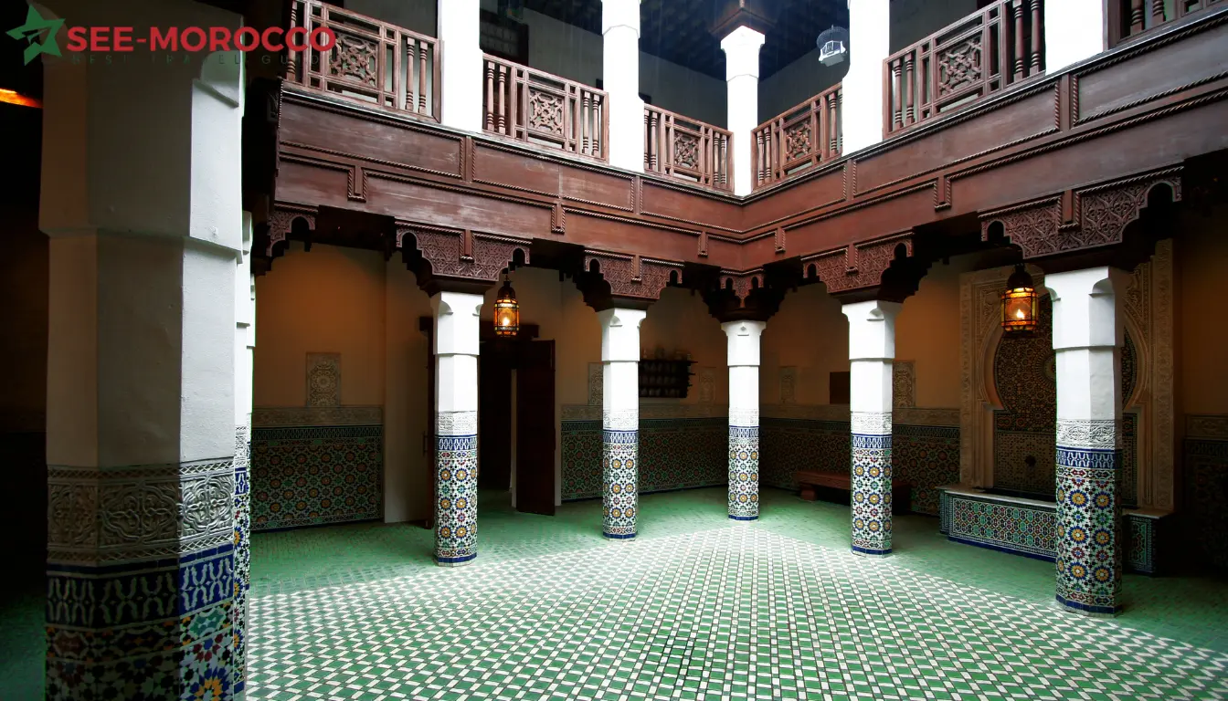 riad courtyards in moroccan architecture