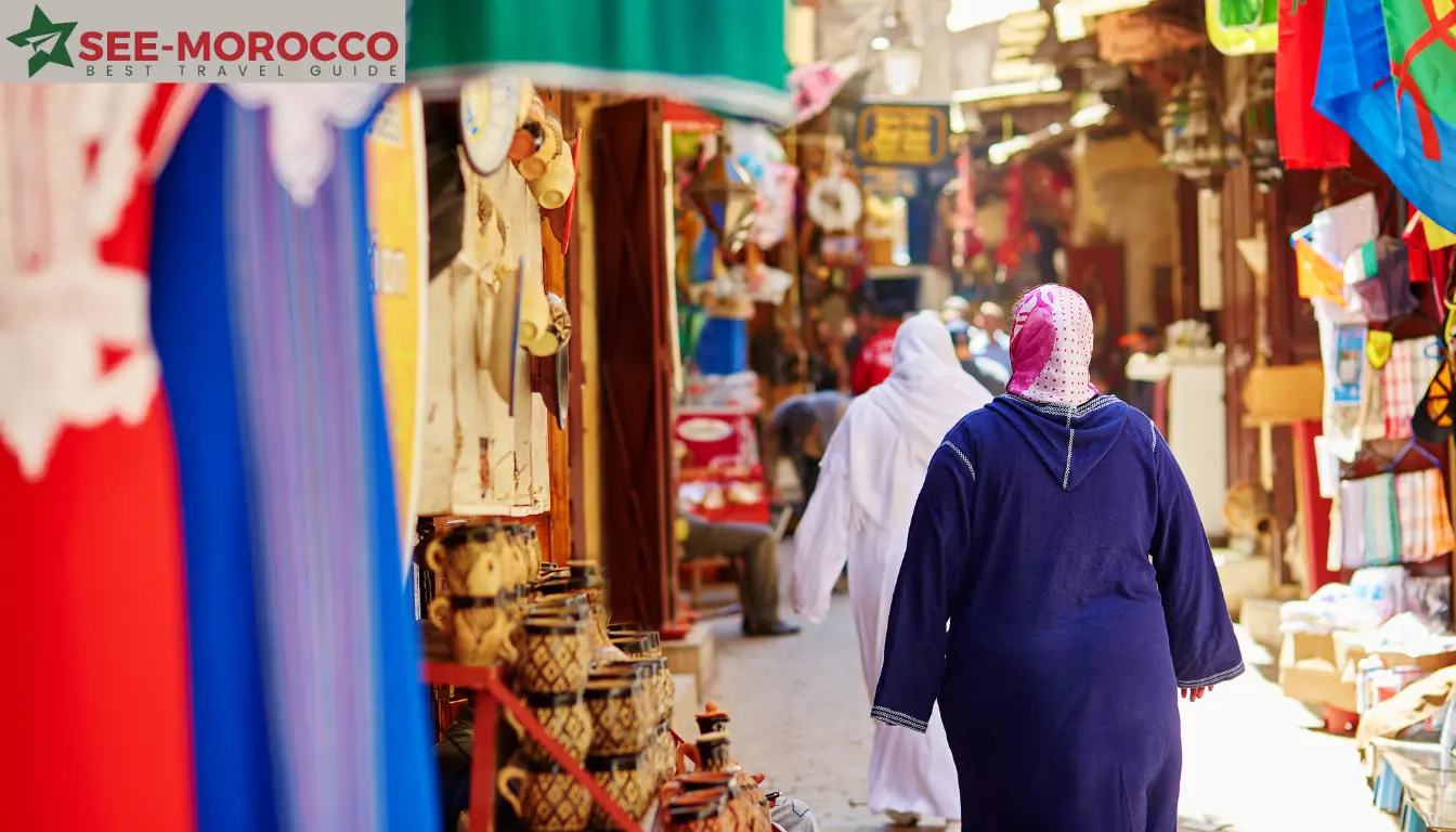 Moroccan market scene